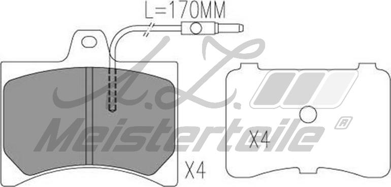 A.Z. Meisterteile AZMT-44-022-1861 - Kit de plaquettes de frein, frein à disque cwaw.fr