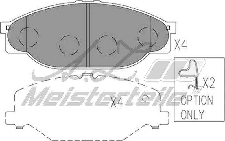 A.Z. Meisterteile AZMT-44-022-1814 - Kit de plaquettes de frein, frein à disque cwaw.fr