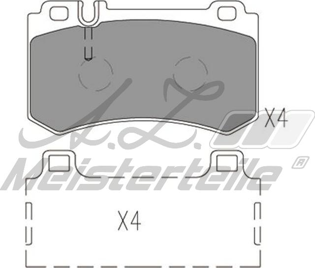 A.Z. Meisterteile AZMT-44-022-1812 - Kit de plaquettes de frein, frein à disque cwaw.fr