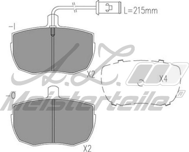 A.Z. Meisterteile AZMT-44-022-1839 - Kit de plaquettes de frein, frein à disque cwaw.fr