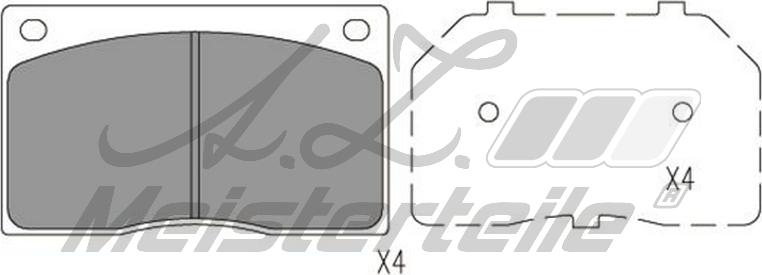 A.Z. Meisterteile AZMT-44-022-1833 - Kit de plaquettes de frein, frein à disque cwaw.fr