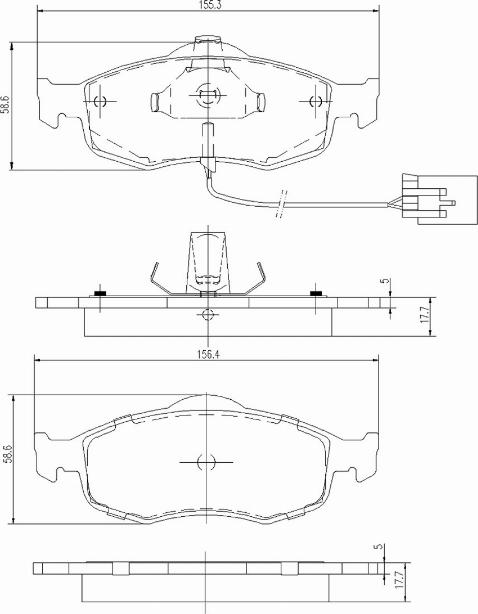 A.Z. Meisterteile AZMT-44-022-1394 - Kit de plaquettes de frein, frein à disque cwaw.fr