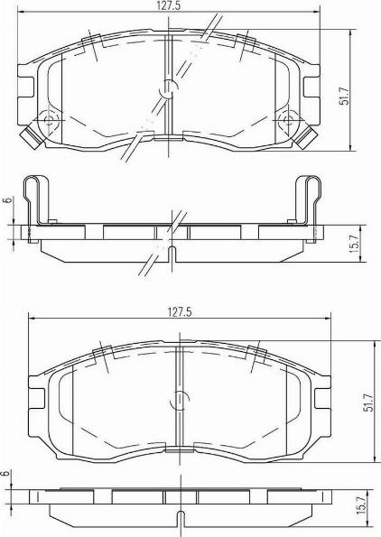 A.Z. Meisterteile AZMT-44-022-1392 - Kit de plaquettes de frein, frein à disque cwaw.fr