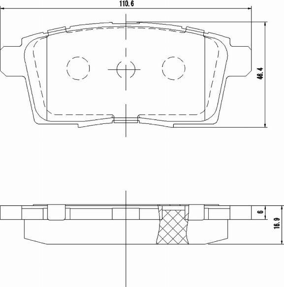 A.Z. Meisterteile AZMT-44-022-1350 - Kit de plaquettes de frein, frein à disque cwaw.fr