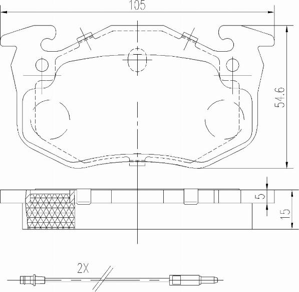 A.Z. Meisterteile AZMT-44-022-1351 - Kit de plaquettes de frein, frein à disque cwaw.fr