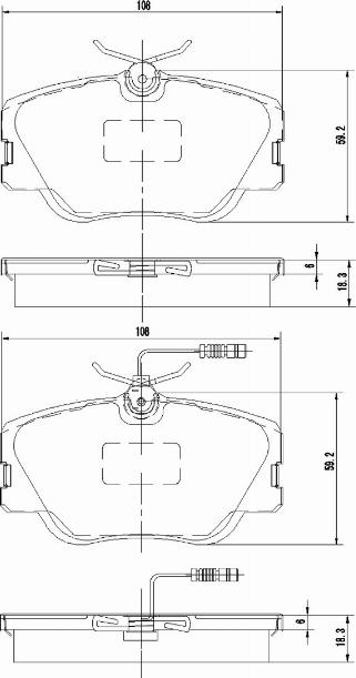 A.Z. Meisterteile AZMT-44-022-1316 - Kit de plaquettes de frein, frein à disque cwaw.fr