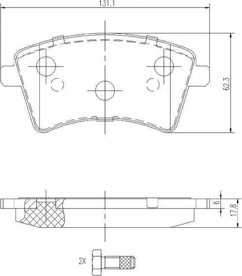 A.Z. Meisterteile AZMT-44-022-1323 - Kit de plaquettes de frein, frein à disque cwaw.fr