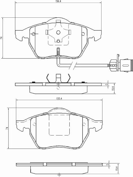 A.Z. Meisterteile AZMT-44-022-1370 - Kit de plaquettes de frein, frein à disque cwaw.fr