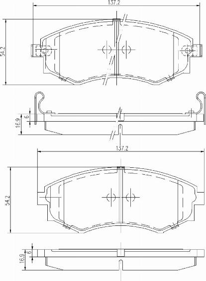 A.Z. Meisterteile AZMT-44-022-1371 - Kit de plaquettes de frein, frein à disque cwaw.fr