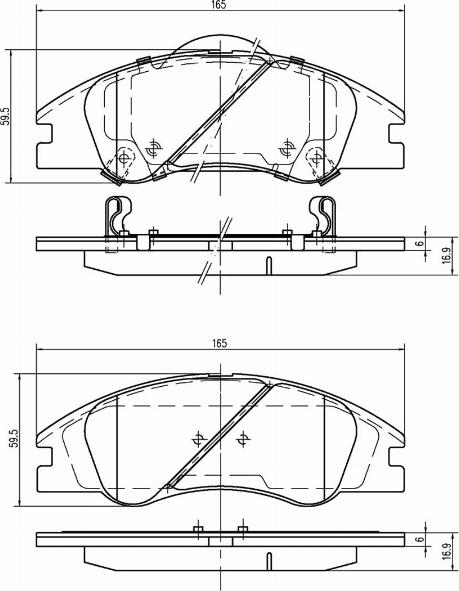 A.Z. Meisterteile AZMT-44-022-1292 - Kit de plaquettes de frein, frein à disque cwaw.fr