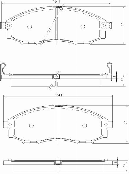 A.Z. Meisterteile AZMT-44-022-1206 - Kit de plaquettes de frein, frein à disque cwaw.fr