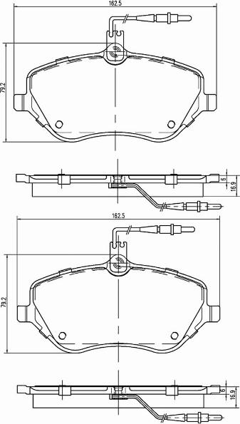 A.Z. Meisterteile AZMT-44-022-1200 - Kit de plaquettes de frein, frein à disque cwaw.fr