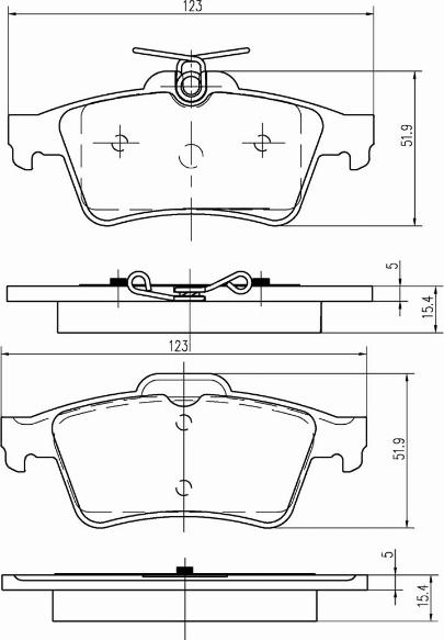 A.Z. Meisterteile AZMT-44-022-1216 - Kit de plaquettes de frein, frein à disque cwaw.fr