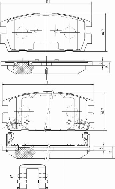 A.Z. Meisterteile AZMT-44-022-1230 - Kit de plaquettes de frein, frein à disque cwaw.fr