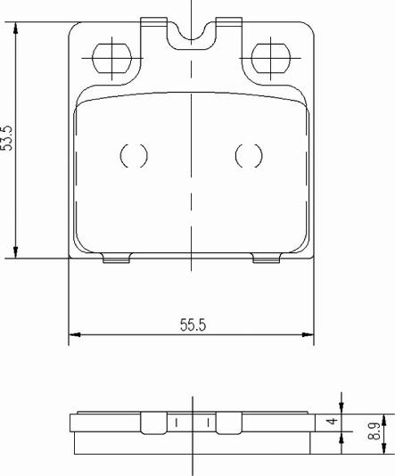 A.Z. Meisterteile AZMT-44-022-1270 - Kit de plaquettes de frein, frein à disque cwaw.fr