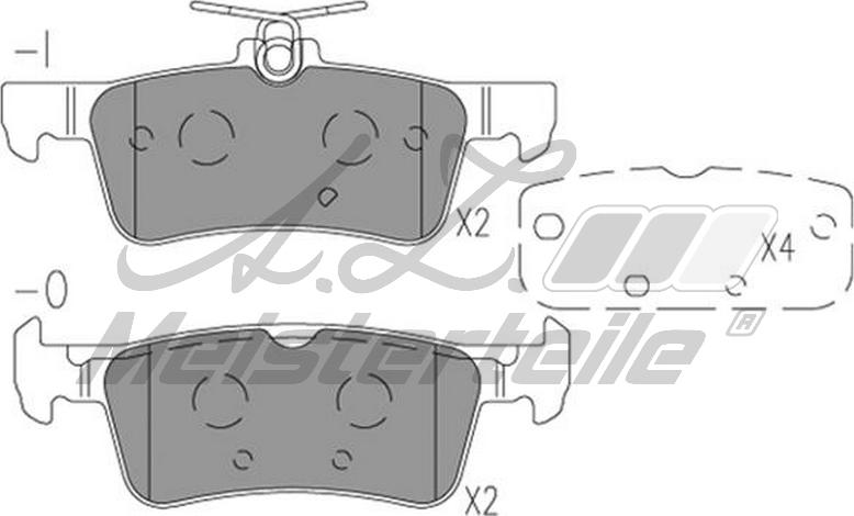 A.Z. Meisterteile AZMT-44-022-1794 - Kit de plaquettes de frein, frein à disque cwaw.fr