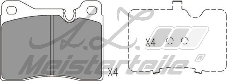 A.Z. Meisterteile AZMT-44-022-1795 - Kit de plaquettes de frein, frein à disque cwaw.fr