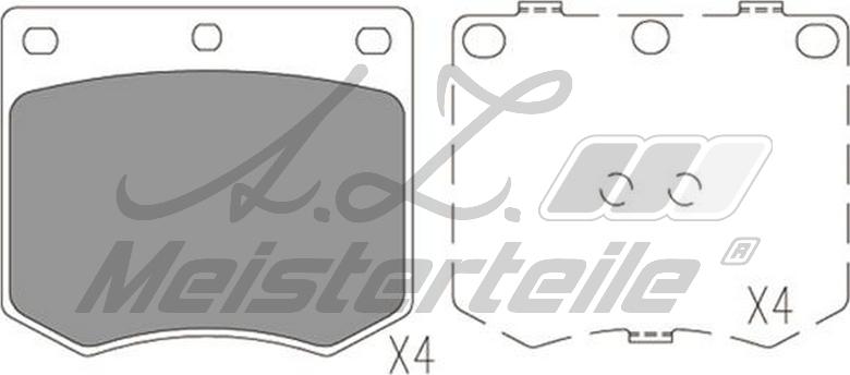 A.Z. Meisterteile AZMT-44-022-1796 - Kit de plaquettes de frein, frein à disque cwaw.fr