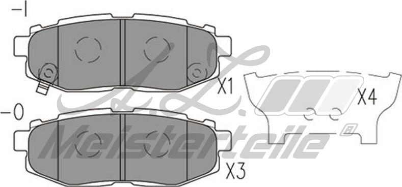 A.Z. Meisterteile AZMT-44-022-1745 - Kit de plaquettes de frein, frein à disque cwaw.fr