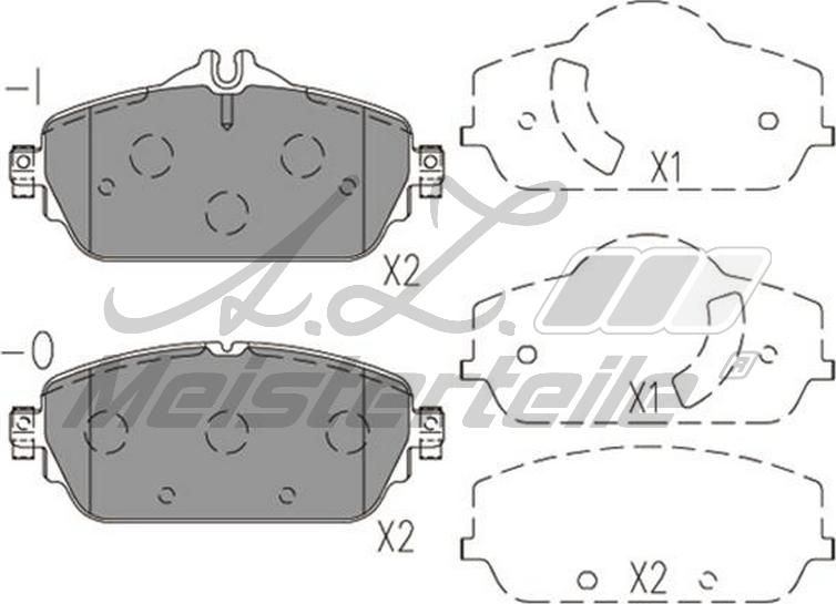 A.Z. Meisterteile AZMT-44-022-1741 - Kit de plaquettes de frein, frein à disque cwaw.fr