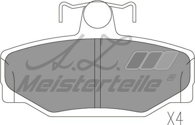 A.Z. Meisterteile AZMT-44-022-1755 - Kit de plaquettes de frein, frein à disque cwaw.fr