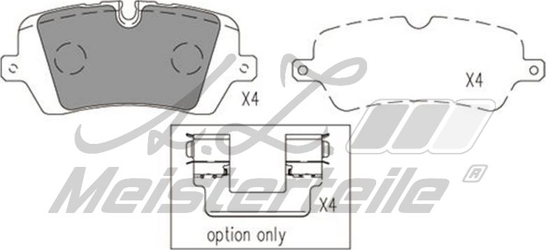 A.Z. Meisterteile AZMT-44-022-1758 - Kit de plaquettes de frein, frein à disque cwaw.fr