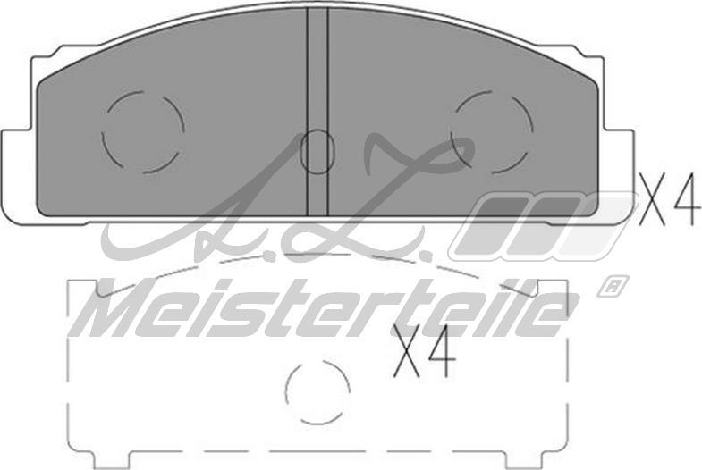 A.Z. Meisterteile AZMT-44-022-1719 - Kit de plaquettes de frein, frein à disque cwaw.fr