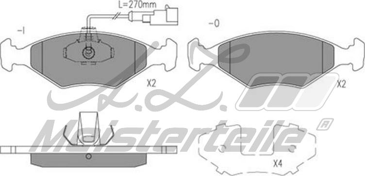 A.Z. Meisterteile AZMT-44-022-1784 - Kit de plaquettes de frein, frein à disque cwaw.fr