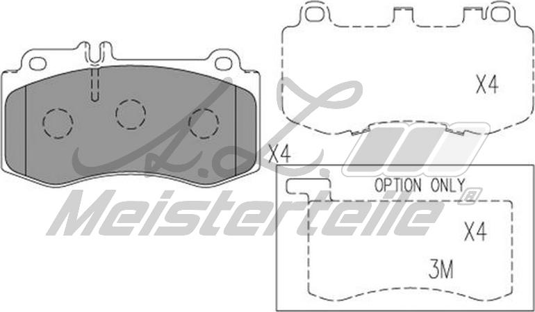 A.Z. Meisterteile AZMT-44-022-1728 - Kit de plaquettes de frein, frein à disque cwaw.fr