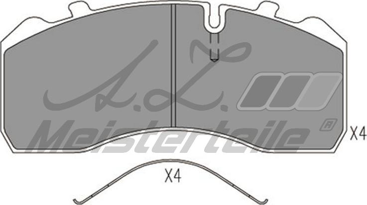 A.Z. Meisterteile AZMT-44-022-2443 - Kit de plaquettes de frein, frein à disque cwaw.fr