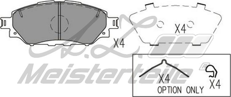 A.Z. Meisterteile AZMT-44-022-2453 - Kit de plaquettes de frein, frein à disque cwaw.fr