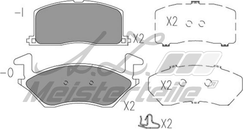 A.Z. Meisterteile AZMT-44-022-2404 - Kit de plaquettes de frein, frein à disque cwaw.fr