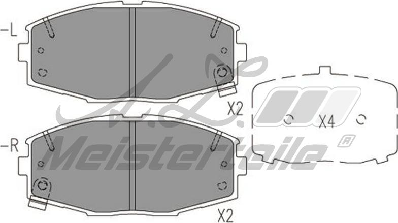 A.Z. Meisterteile AZMT-44-022-2405 - Kit de plaquettes de frein, frein à disque cwaw.fr