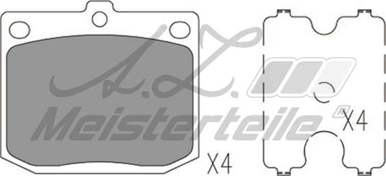 A.Z. Meisterteile AZMT-44-022-2406 - Kit de plaquettes de frein, frein à disque cwaw.fr