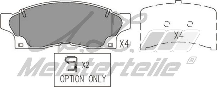 A.Z. Meisterteile AZMT-44-022-2403 - Kit de plaquettes de frein, frein à disque cwaw.fr