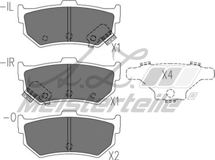 A.Z. Meisterteile AZMT-44-022-2407 - Kit de plaquettes de frein, frein à disque cwaw.fr