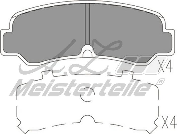 A.Z. Meisterteile AZMT-44-022-2419 - Kit de plaquettes de frein, frein à disque cwaw.fr