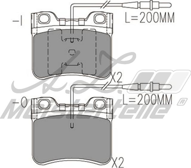 A.Z. Meisterteile AZMT-44-022-2414 - Kit de plaquettes de frein, frein à disque cwaw.fr