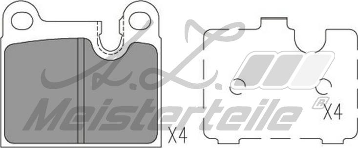 A.Z. Meisterteile AZMT-44-022-2415 - Kit de plaquettes de frein, frein à disque cwaw.fr