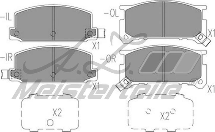 A.Z. Meisterteile AZMT-44-022-2410 - Kit de plaquettes de frein, frein à disque cwaw.fr