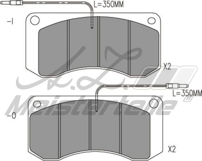 A.Z. Meisterteile AZMT-44-022-2438 - Kit de plaquettes de frein, frein à disque cwaw.fr