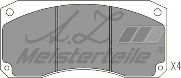 A.Z. Meisterteile AZMT-44-022-2437 - Kit de plaquettes de frein, frein à disque cwaw.fr