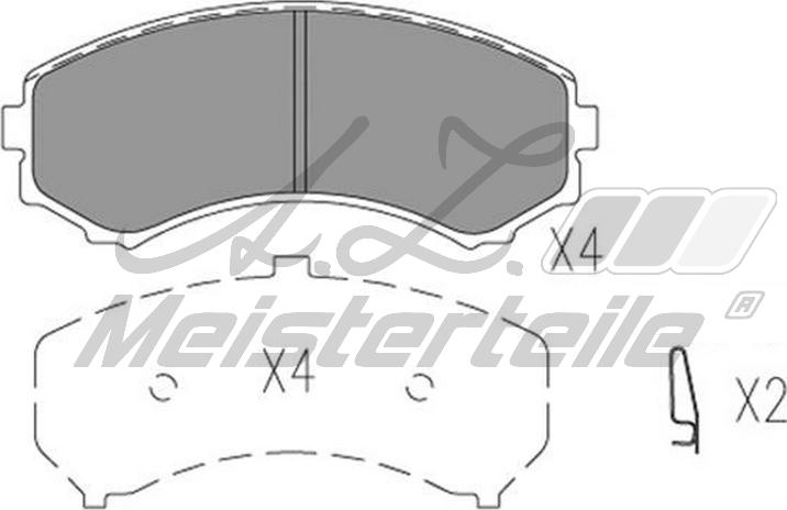 A.Z. Meisterteile AZMT-44-022-2474 - Kit de plaquettes de frein, frein à disque cwaw.fr