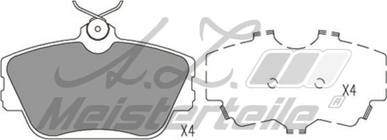 A.Z. Meisterteile AZMT-44-022-2471 - Kit de plaquettes de frein, frein à disque cwaw.fr