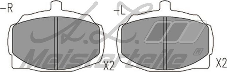 A.Z. Meisterteile AZMT-44-022-2536 - Kit de plaquettes de frein, frein à disque cwaw.fr