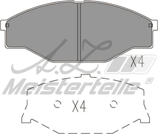 A.Z. Meisterteile AZMT-44-022-2605 - Kit de plaquettes de frein, frein à disque cwaw.fr