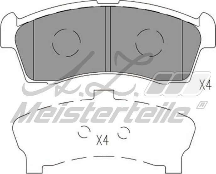 A.Z. Meisterteile AZMT-44-022-2606 - Kit de plaquettes de frein, frein à disque cwaw.fr