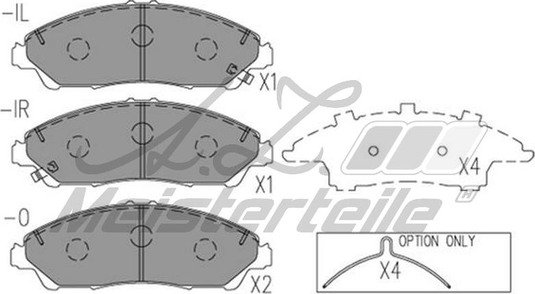 A.Z. Meisterteile AZMT-44-022-2615 - Kit de plaquettes de frein, frein à disque cwaw.fr