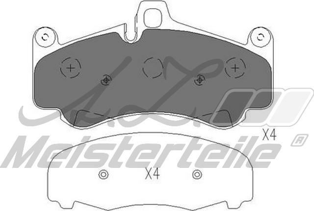 A.Z. Meisterteile AZMT-44-022-2046 - Kit de plaquettes de frein, frein à disque cwaw.fr