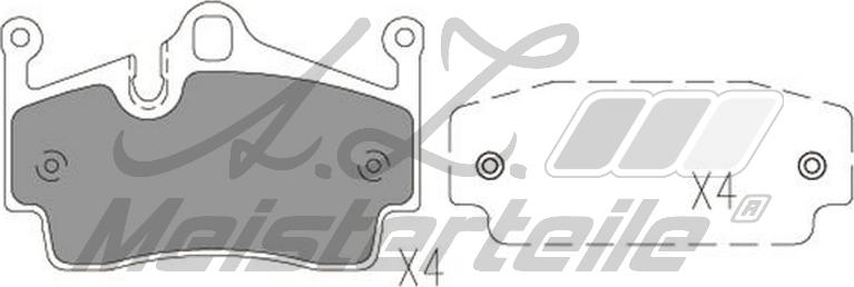 A.Z. Meisterteile AZMT-44-022-2055 - Kit de plaquettes de frein, frein à disque cwaw.fr